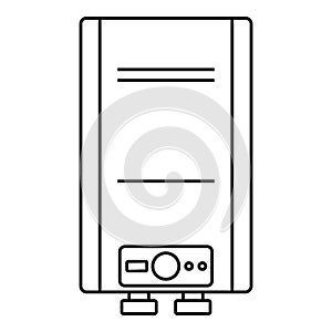 Steam boiler icon, outline style