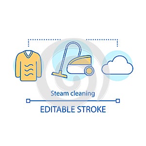 Steam cleaning concept icon