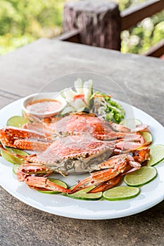 steam crab seafood