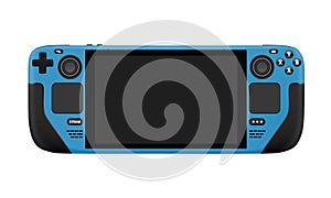 STEAM DECK game console in vector on a white background.Portable STEAM DECK game console in vector