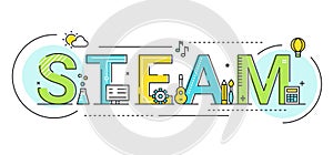 Steam Education Approach Concept Vector Illustration photo