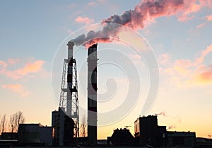 Steam emission from chimneys