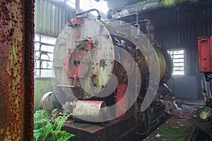 Steam Engine Boiler Paranapiacaba Brazil photo
