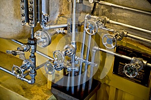 Steam engine boiler valves