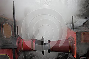 Steam engine buffers photo