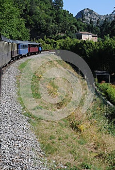 With the steam engine through the Cevennes in France