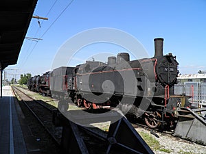 Steam engine locomotive