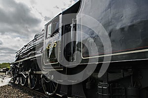 Steam engine, side view