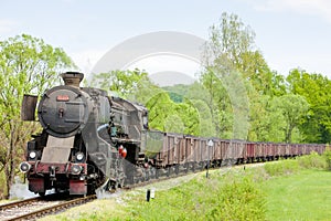 steam freight train in Tuzla region, Bosnia and Hercegovina
