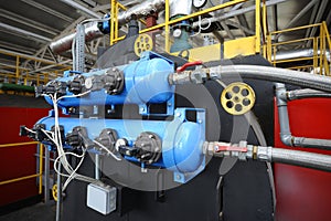 Steam generation vessel, part of the boiler-house using biofuel - wood chip