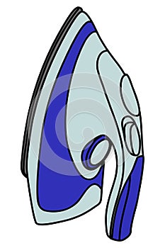 Steam iron illustration