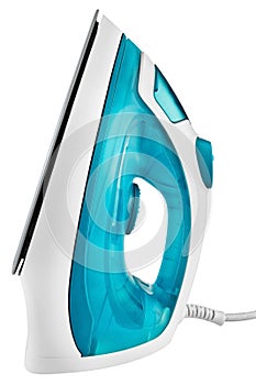 Steam iron isolated on white background + clipping path