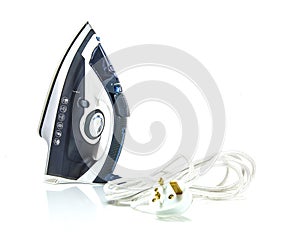 Steam iron white background