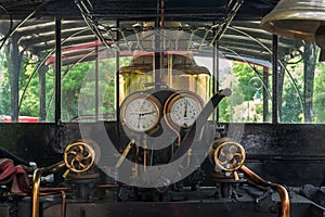 In the steam locomotive