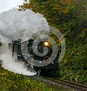 Steam locomotive Fukushima Japan