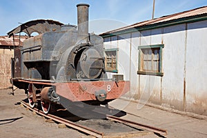 Steam Locomotive at the Humberstone Saltpeter Works