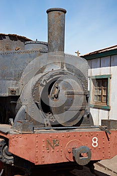 Steam Locomotive at the Humberstone Saltpeter Works