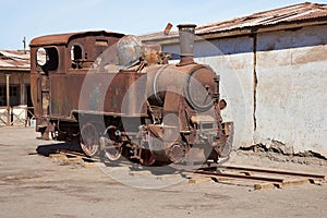 Steam Locomotive at the Humberstone Saltpeter Works