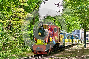 Steam locomotive in Kiev