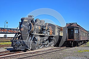 Steam locomotive, Scranton, PA, USA