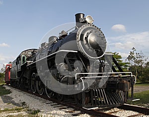 Steam Locomotive under a blue Florida sky