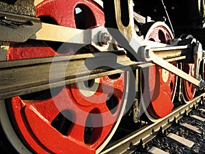 Steam locomotive wheel 40 years