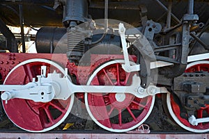 Steam locomotive wheel The history railway transport