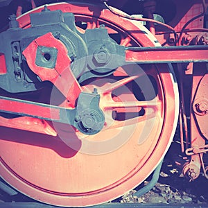 Steam locomotive wheel