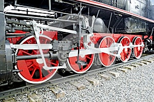 Steam locomotive wheels