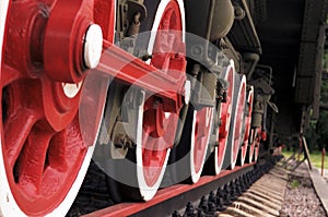 Steam locomotive wheels