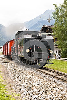 Steam locomotive - Zillertal Bahn - in Austria photo