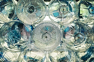 Steam in old plastic bottles