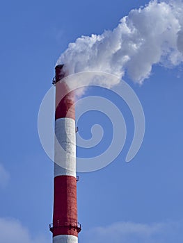 Steam pipe of a heat power station