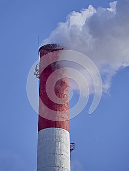 Steam pipe of a heat power station