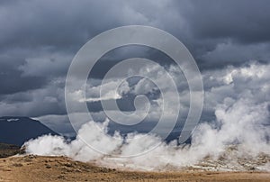 Steam pit of Geothermal Landscape Hverarond