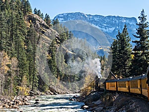 Steam powered Durango to Silverton Railroad