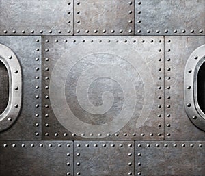 Steam punk abstract metal background