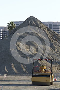 Steam Roller at Construction Site 1