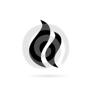 Steam smoke vector icon