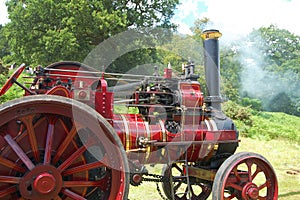 Steam traction engine