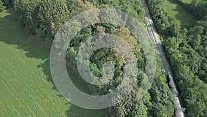 Steam Train Aerial View