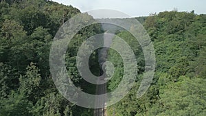 Steam Train Aerial View