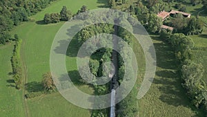 Steam Train Aerial View