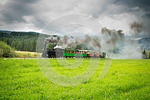 Steam train in Austria