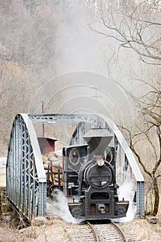 Steam train, Ciernohronska Railway, Slovakia