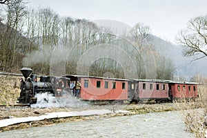 Parní vlak, Čiernohronská železnice, Slovensko