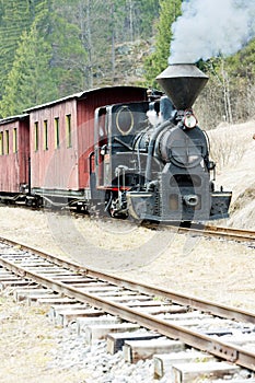 Parní vlak, Čiernohronská železnice, Slovensko