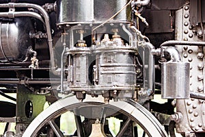 Steam train engine details