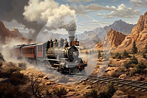 Steam Train Illustration