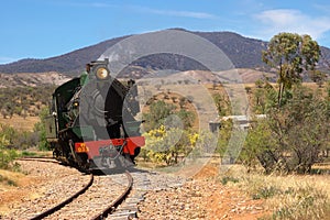 Steam train locomotive